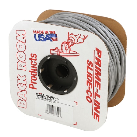 Prime-Line 0.25 in. x 250 ft. Roll Gray Spline 1 Roll P 7709